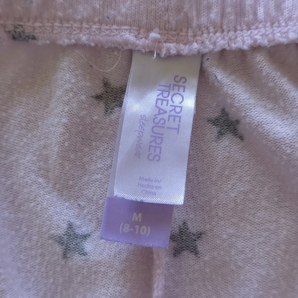Secret Treasures Pink Stars Pajama Pants  Lounge Sweatpants